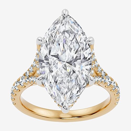 Modern Bride Signature By  (f-g / Vs2-si1) Womens 8 1/2 Ct. T.w. Lab Grown White Diamond 14k Gold Mar In Yellow