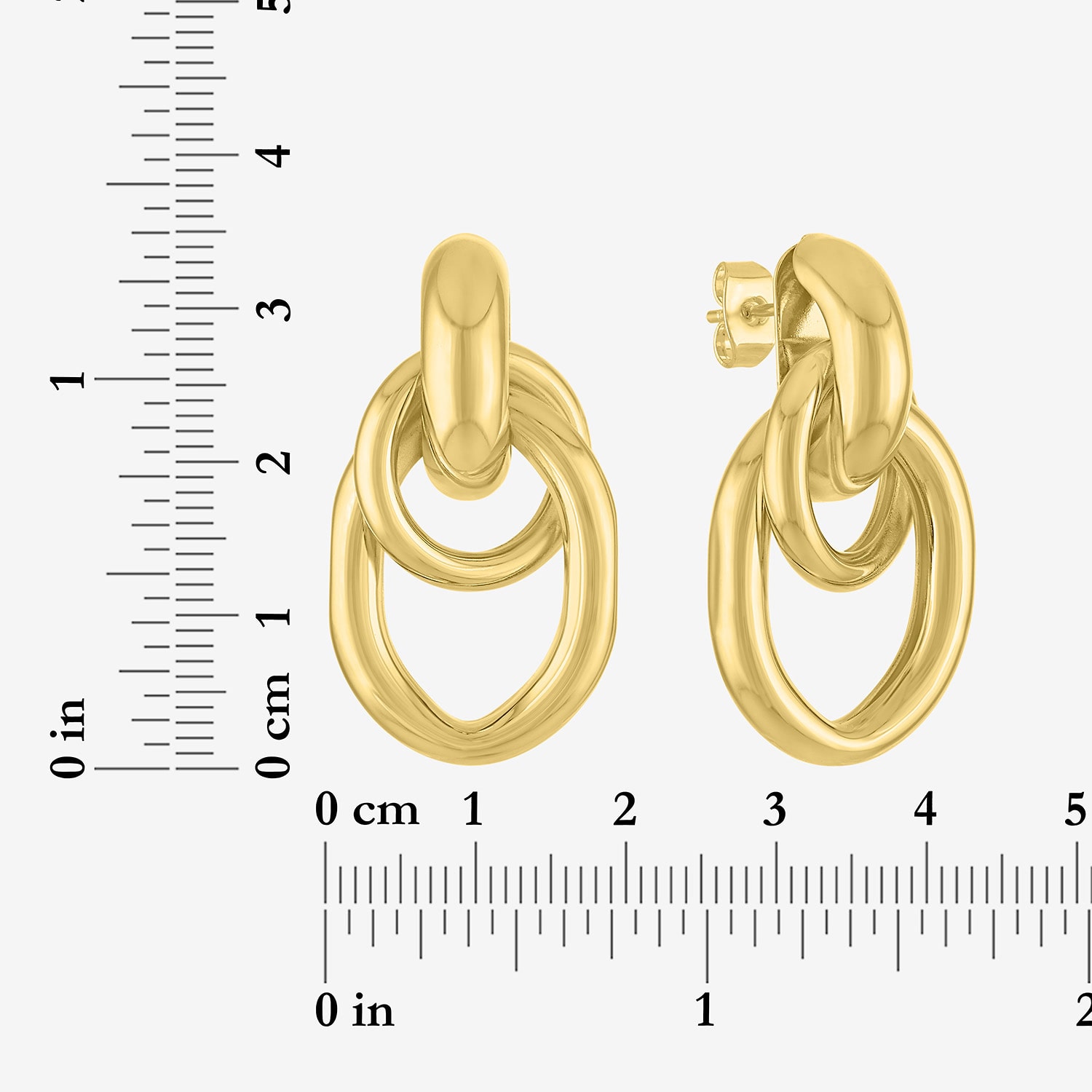 Bold Addiction Womens 14K Gold Over Brass Drop Earrings
