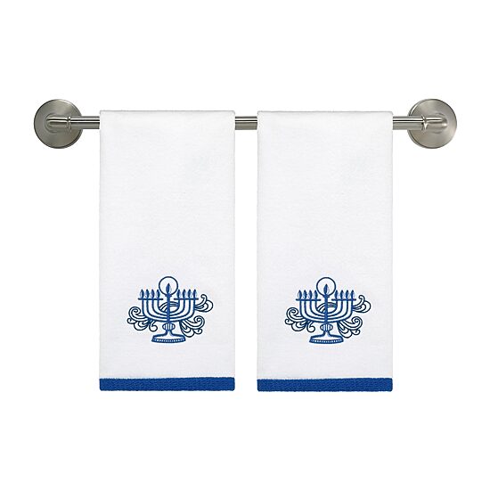 Avanti Menorah 2 Pack Hand Towel