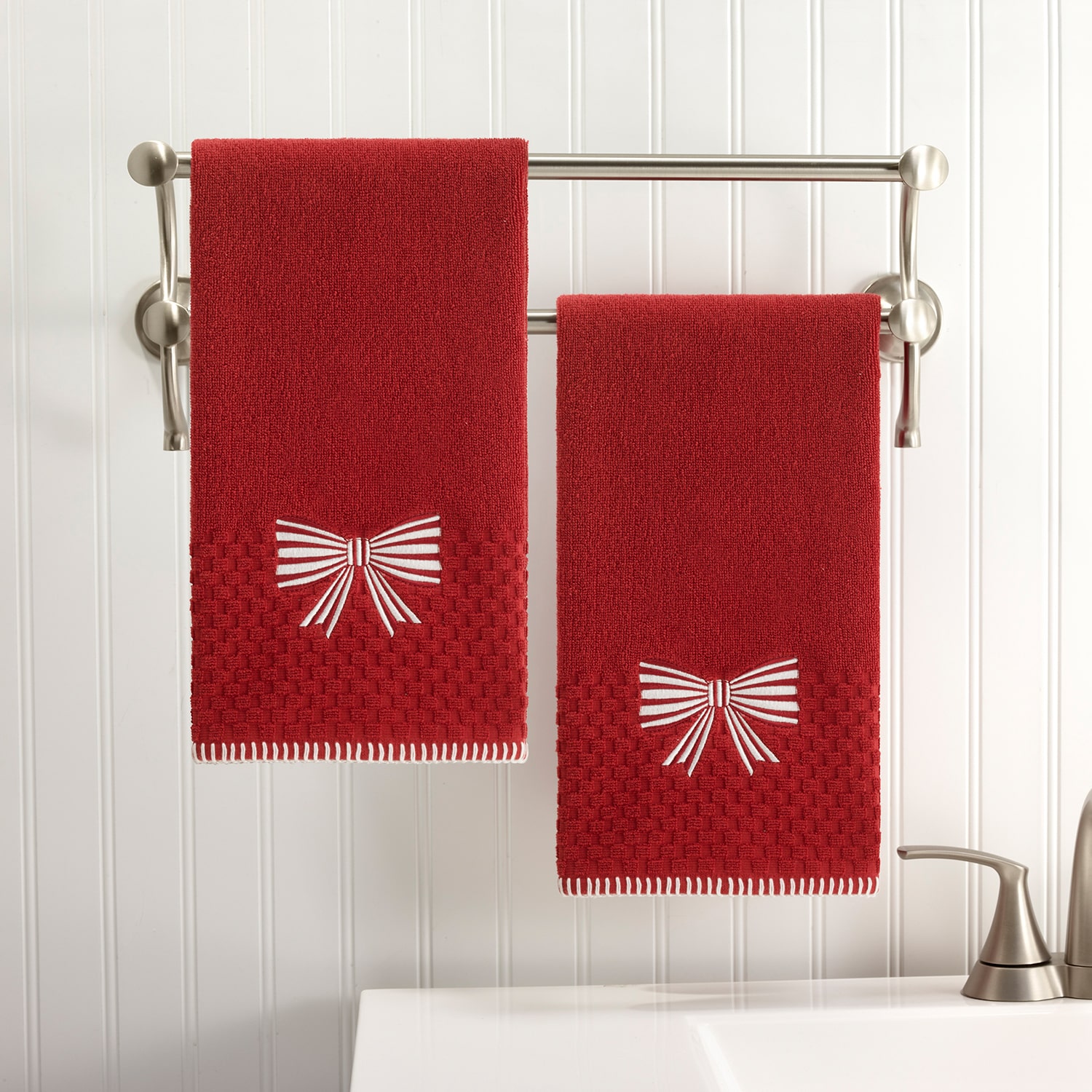 Avanti Bow 2 Pack Hand Towel