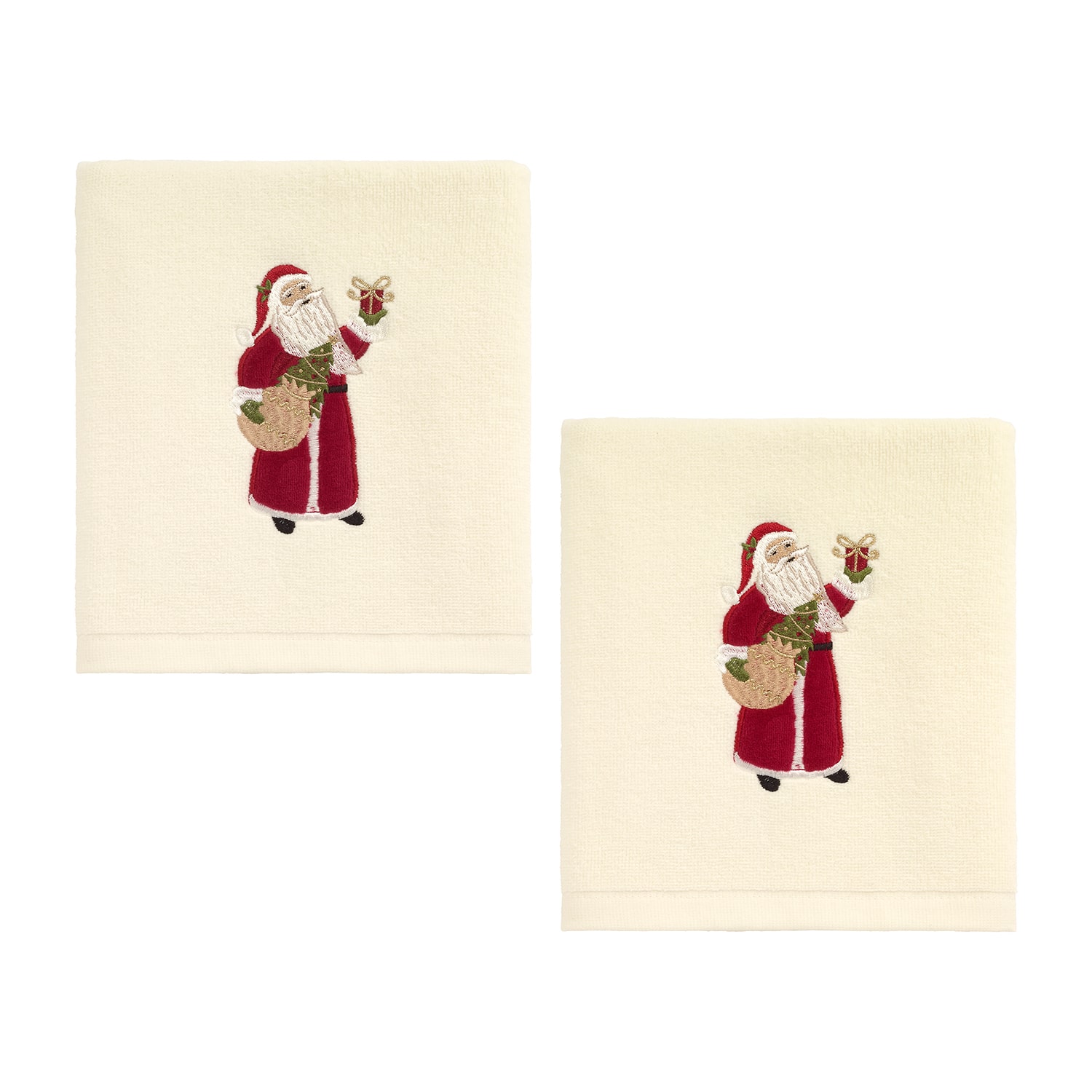 Avanti Santa Gifts 2 Pack Hand Towel
