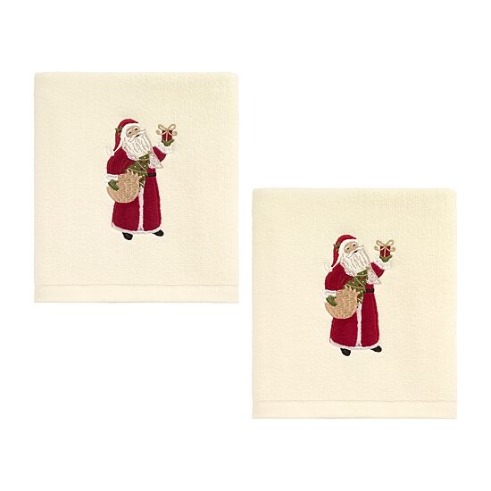 Avanti Santa Gifts 2 Pack Hand Towel