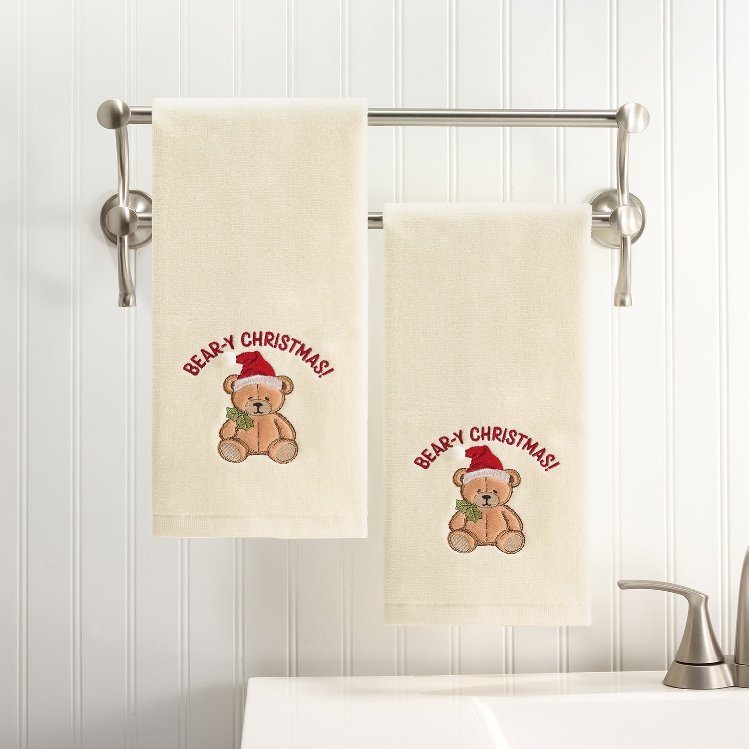Avanti Teddy Bear 2 Pack Hand Towel