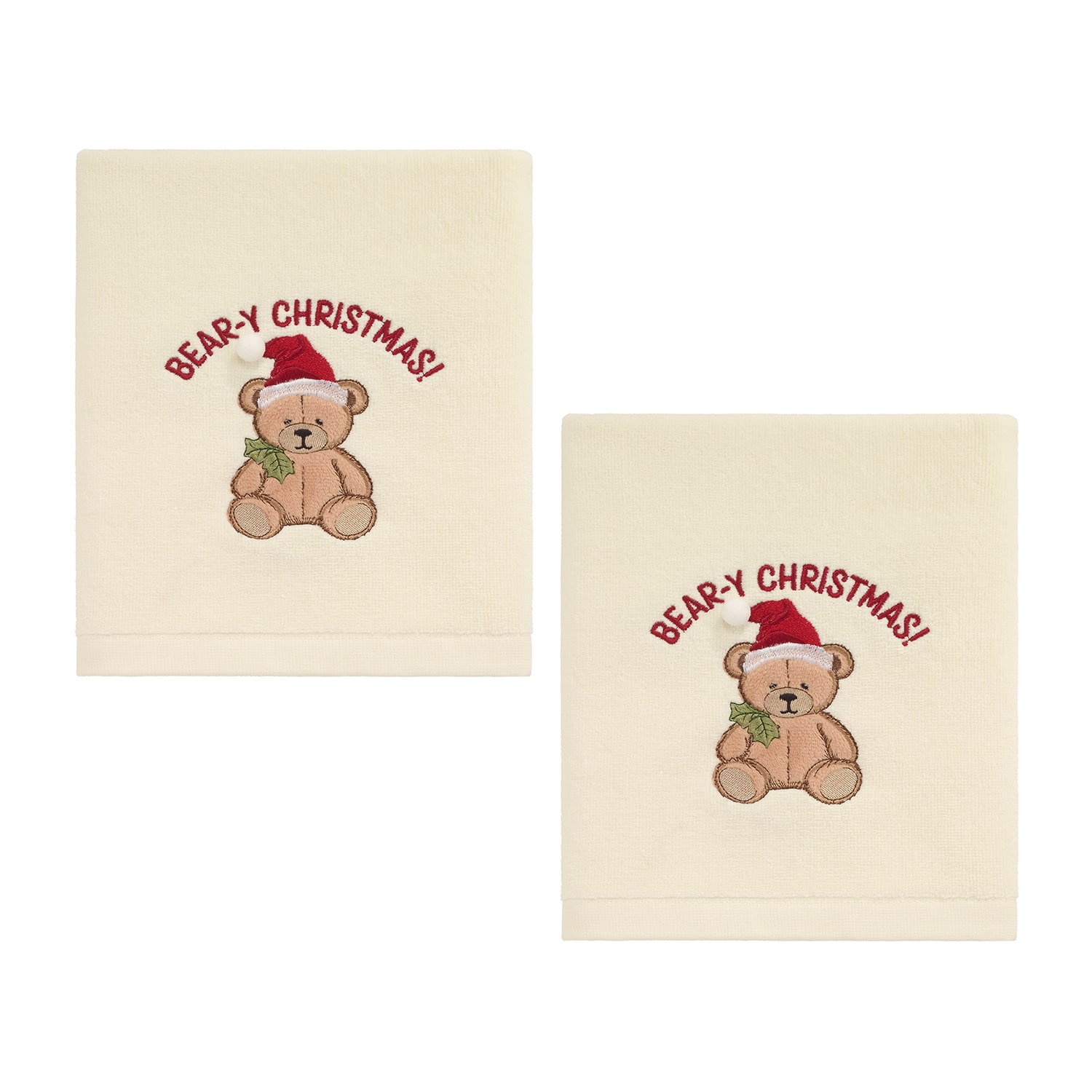 Avanti Teddy Bear 2 Pack Hand Towel