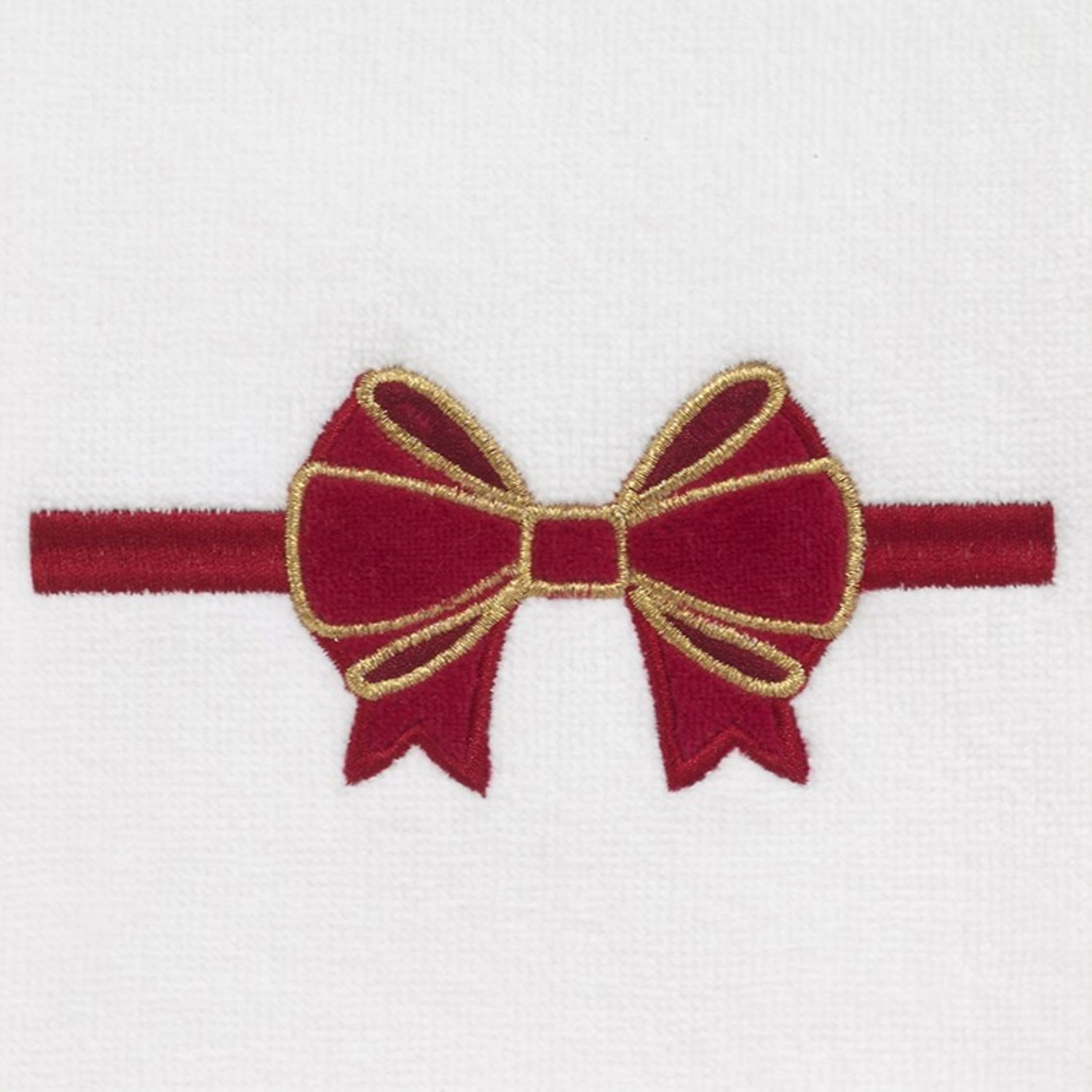 Avanti Velvet Bow 2 Pack Hand Towel
