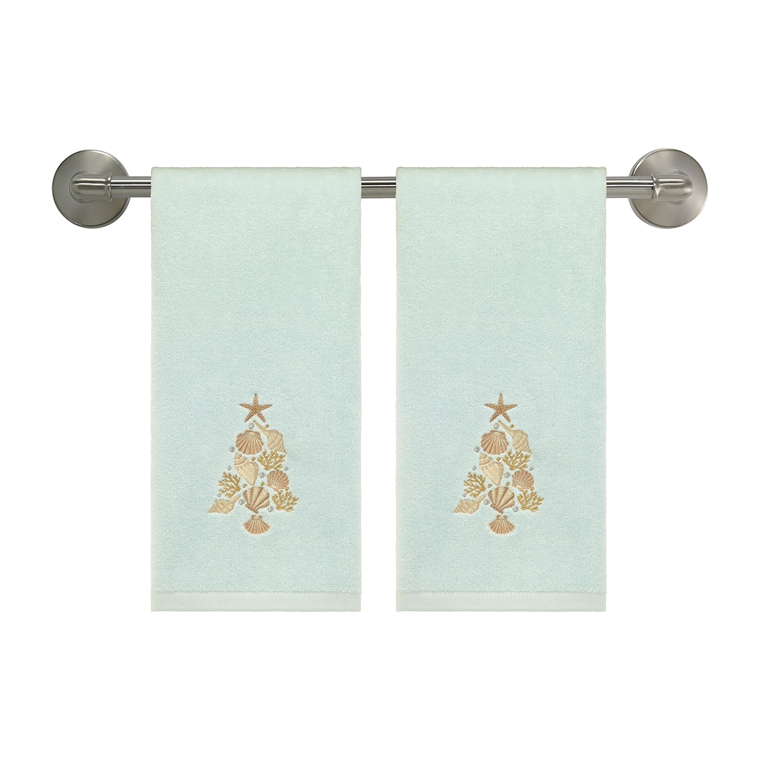 Avanti Shell Tree 2 Pack Hand Towel