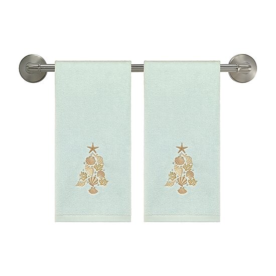 Avanti Shell Tree 2 Pack Hand Towel