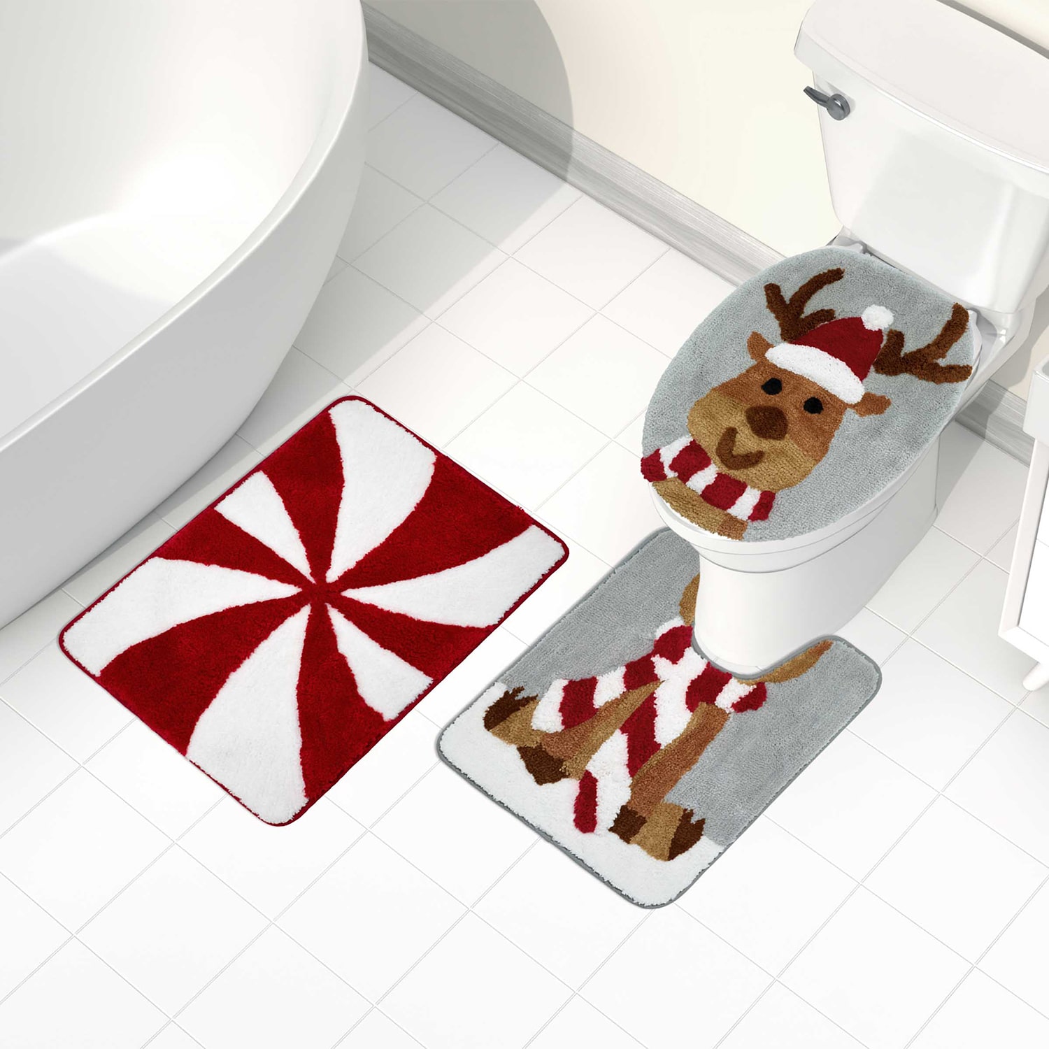 Avanti Reindeer 3-pc. Bath Rug Set