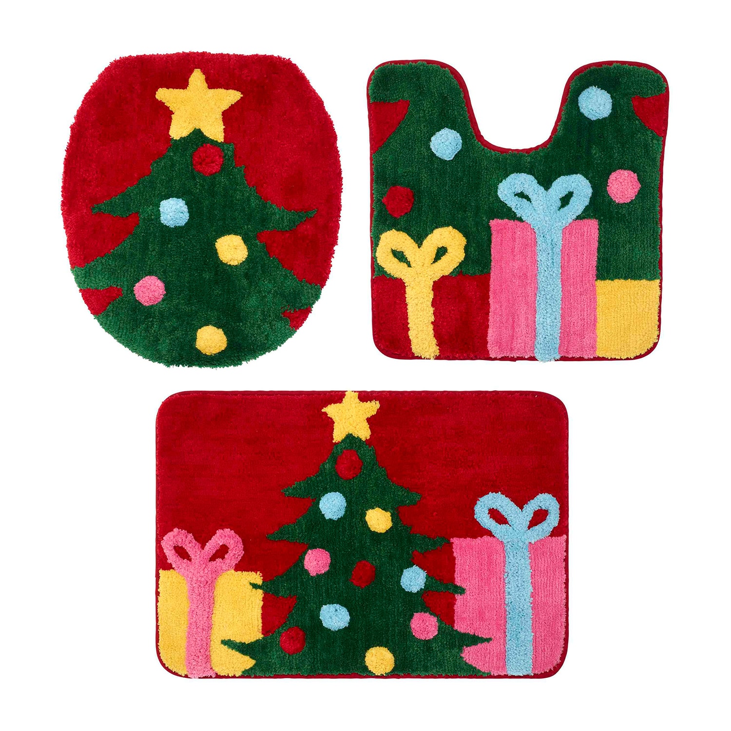 Avanti Christmas Tree 3-pc. Bath Rug Set