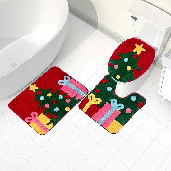 Avanti Christmas Tree 3-pc. Bath Rug Set