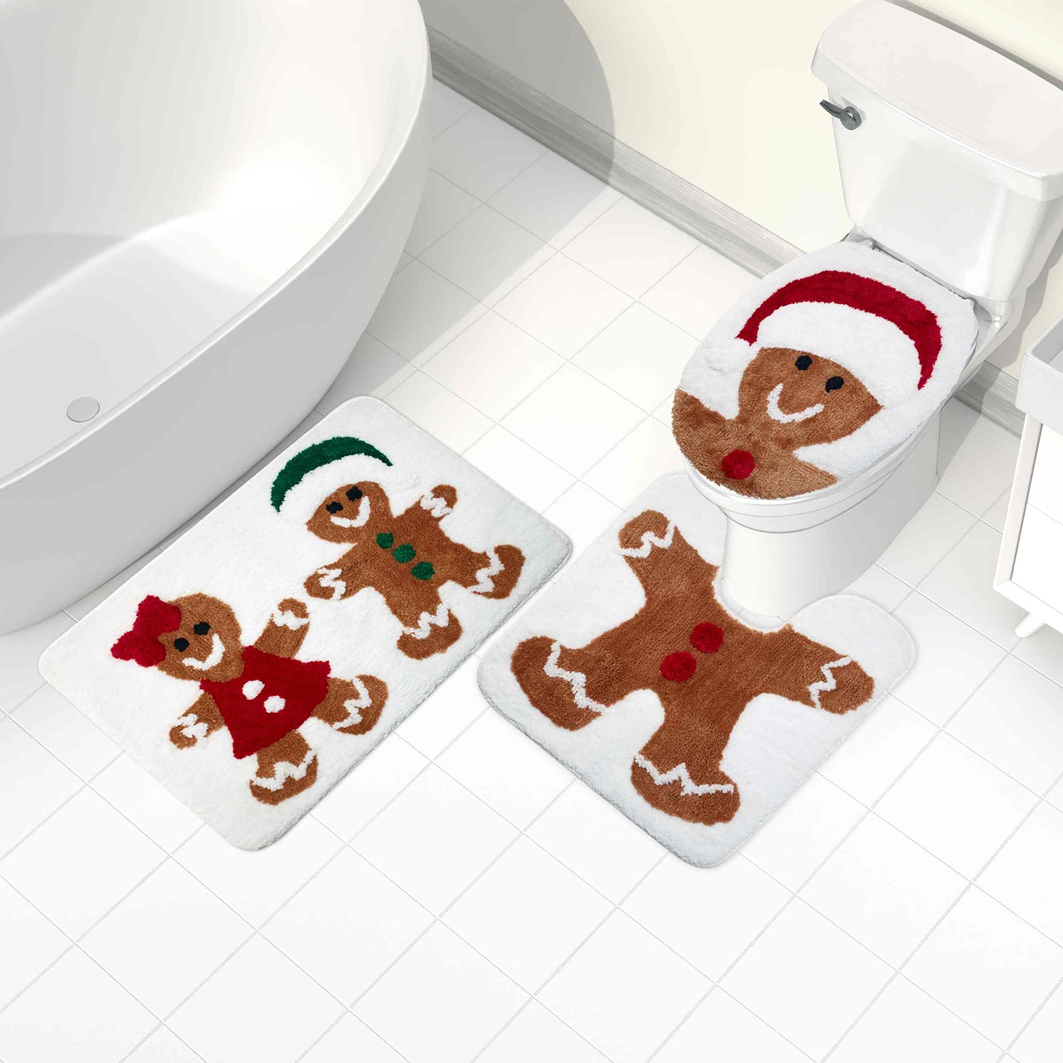 Avanti Ginger Cookie 3-pc. Bath Rug Set
