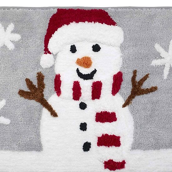 Avanti Snowman Flake 3-pc. Bath Rug Set