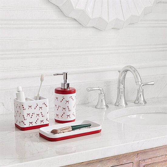 Avanti Candy Cane 3-pc. Bath Accessory Sets