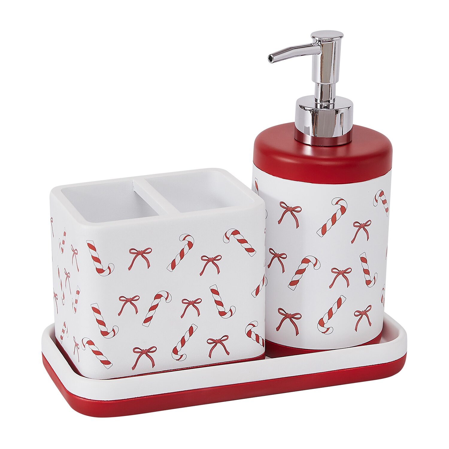 Avanti Candy Cane 3-pc. Bath Accessory Sets