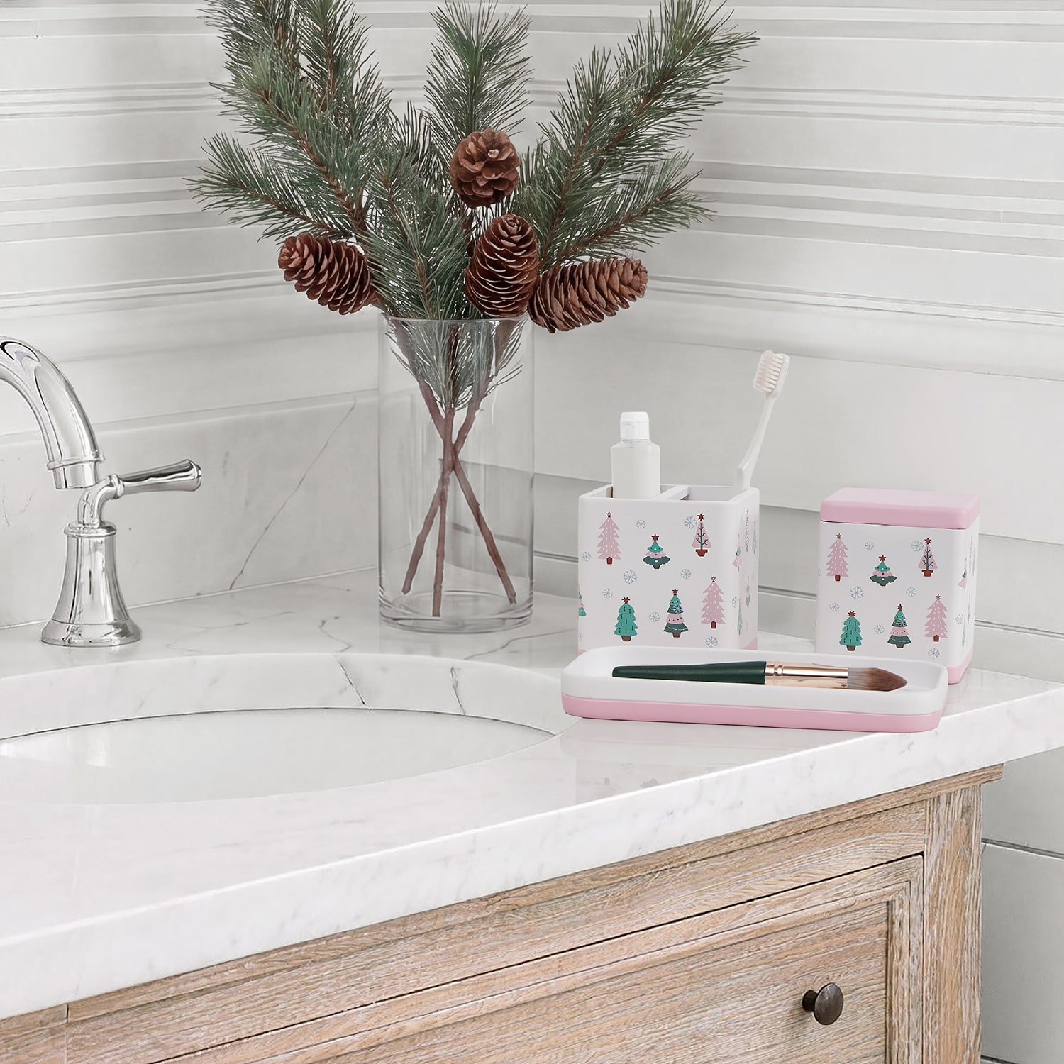 Avanti Frosted Fir 3-pc. Bath Accessory Sets