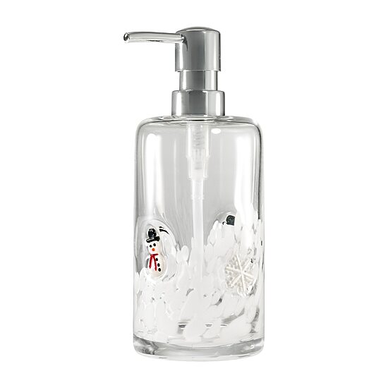Avanti Snowmen & Flakes Soap Dispenser