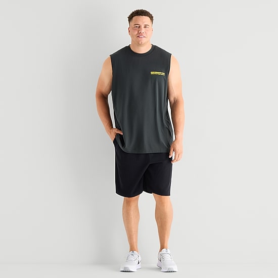 Xersion Oversized Mens Crew Neck Sleeveless Big and Tall Muscle T-Shirt