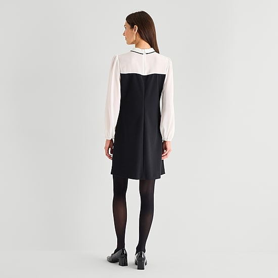 Marc New York Womens Long Sleeve Sheath Dress