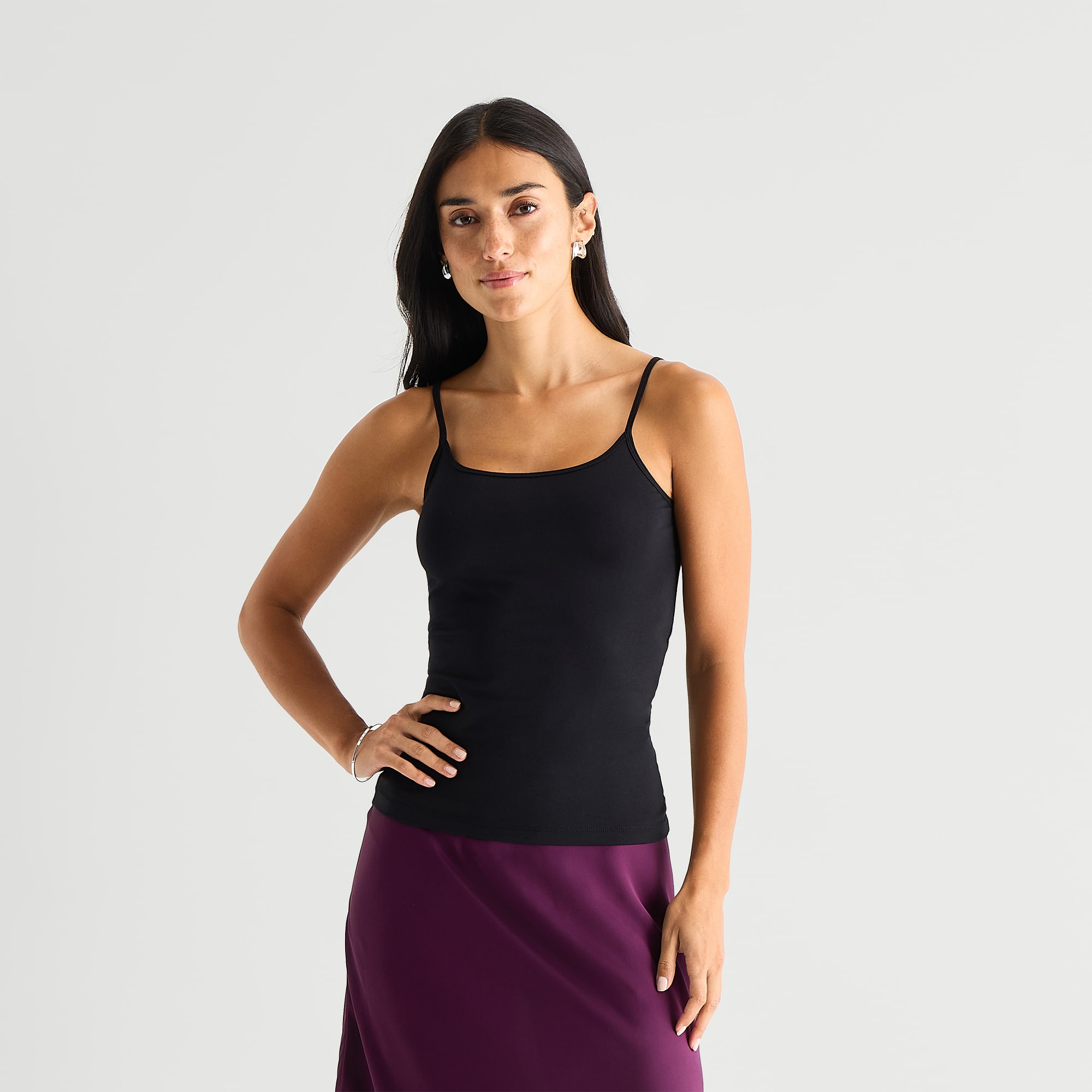 Worthington Womens U Neck Sleeveless Camisole