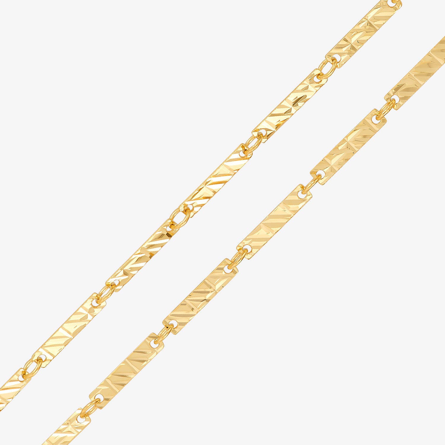 Made in Italy Womens 10K Gold 16 Inch Link Chain Necklace