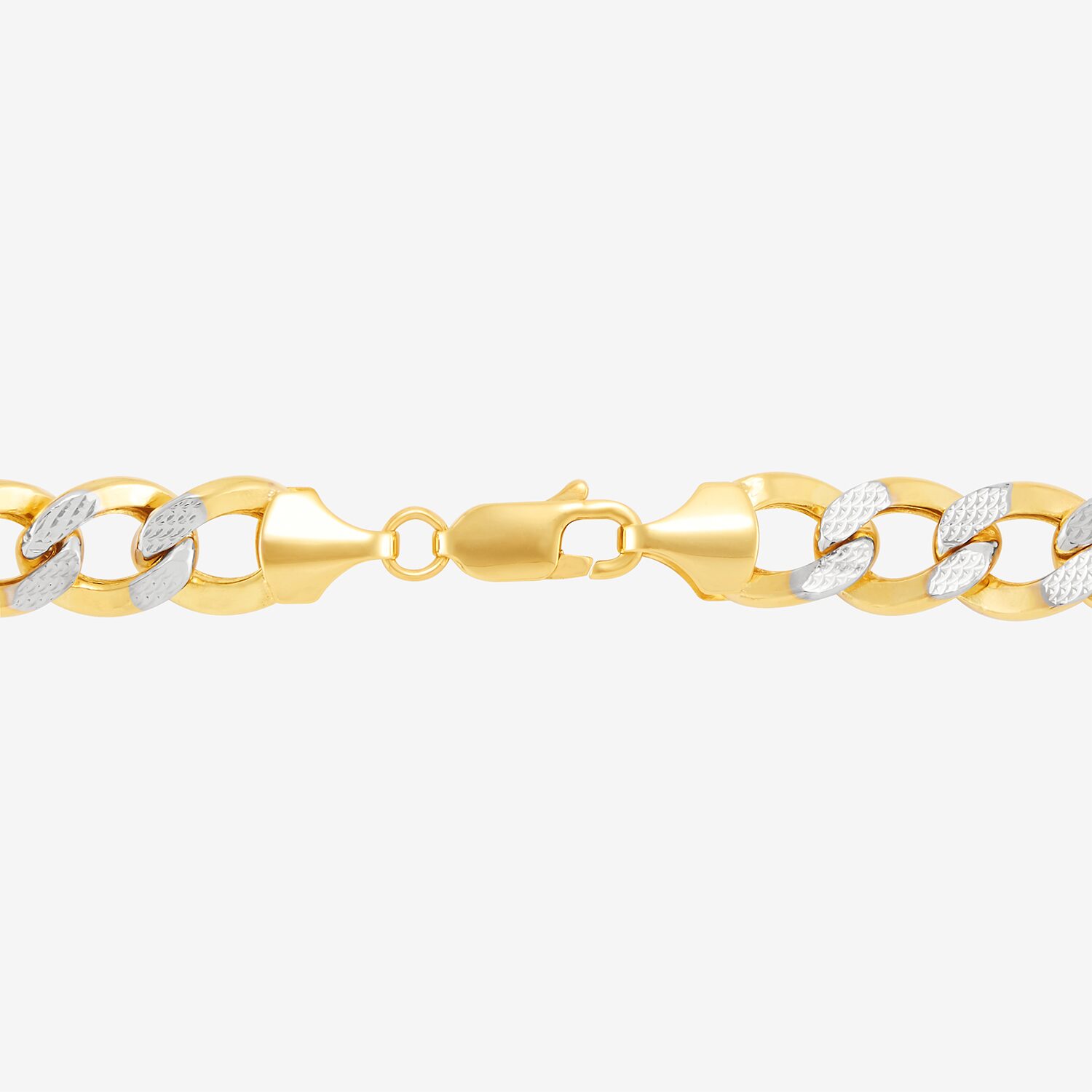 Limited Quantities! Womens 10K Gold 8 Inch Hollow Figaro Chain Bracelet