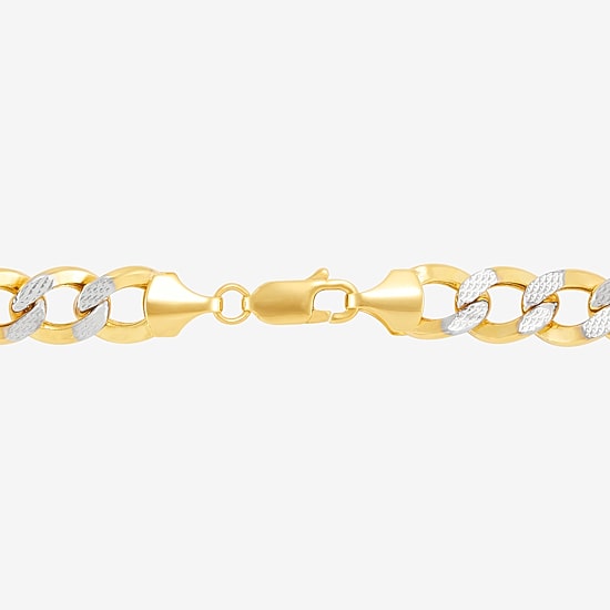 Limited Quantities! Womens 10K Gold 8 Inch Hollow Figaro Chain Bracelet