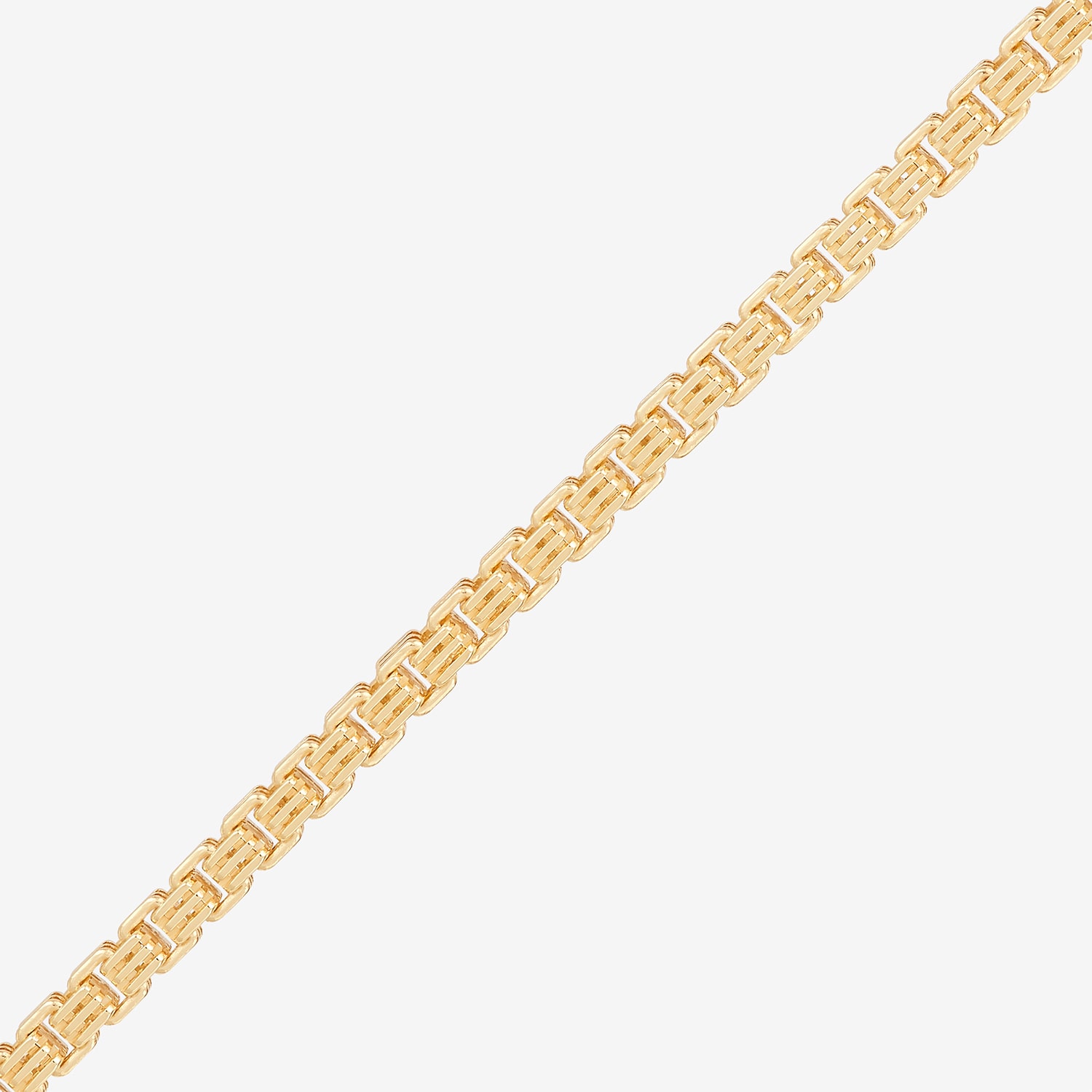 Made in Italy Unisex Adult 18K Gold Over Silver Inch Box Chain Necklace