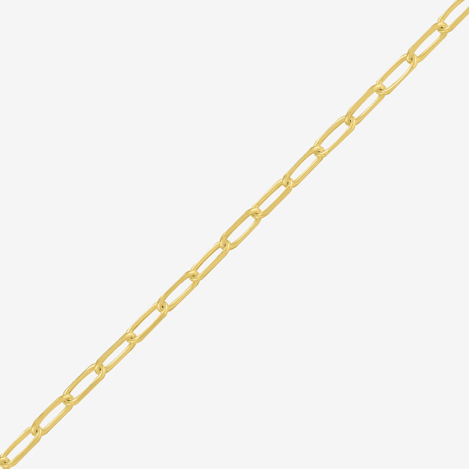 Womens 18K Gold Over Silver 24 Inch Paperclip Chain Necklace