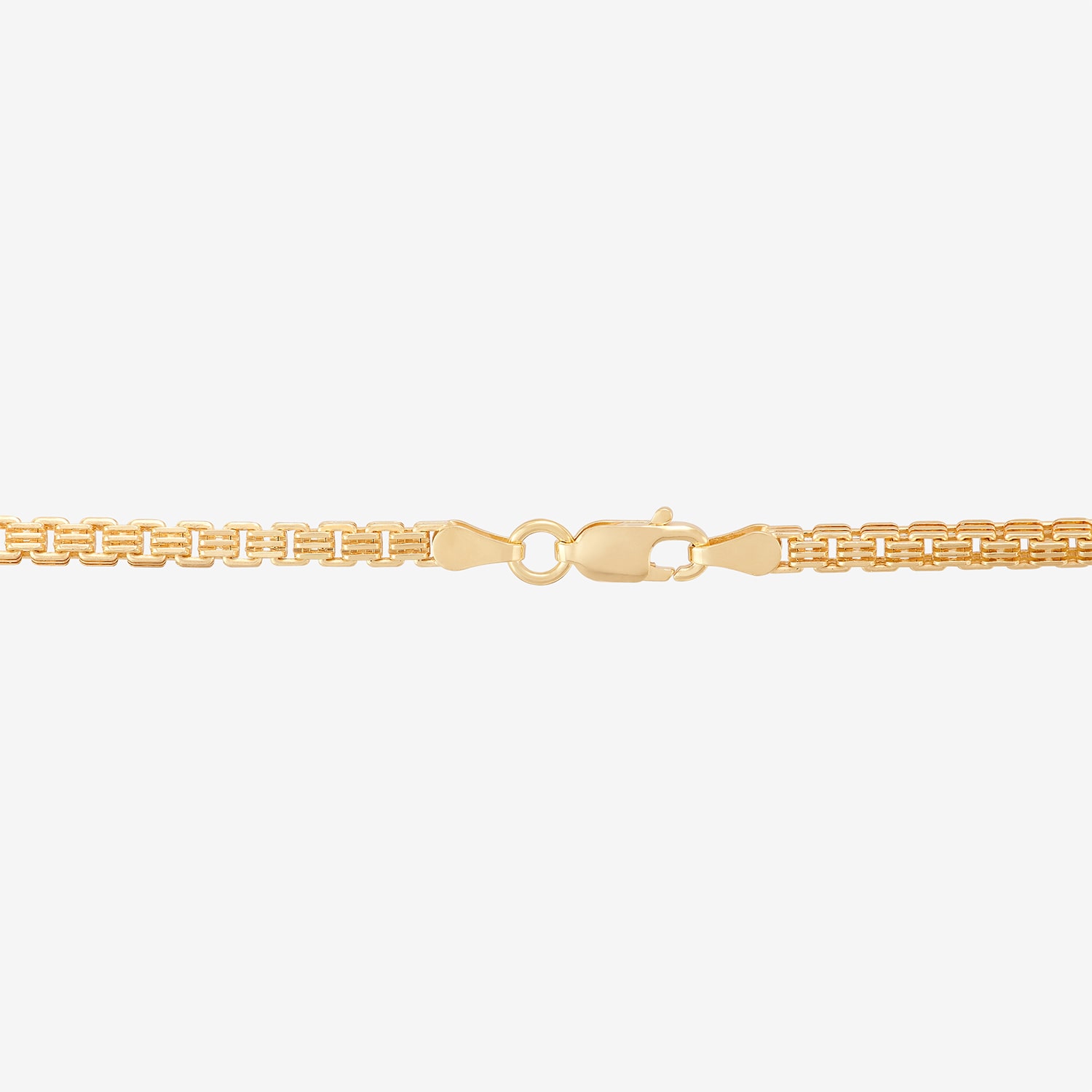 Womens 18K Gold Over Silver 16 Inch Box Chain Necklace