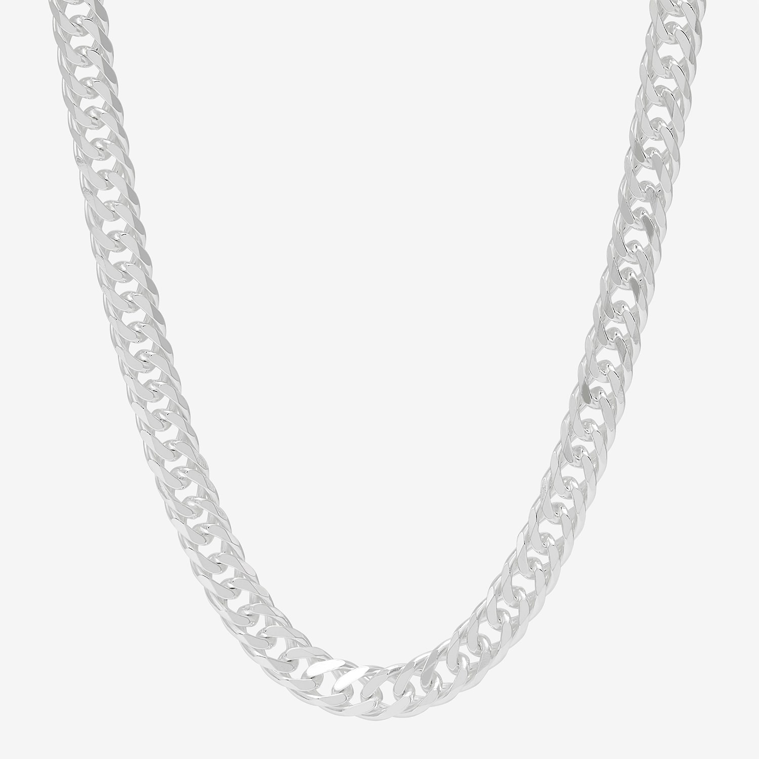 Womens Sterling Silver 18 Inch Link Chain Necklace
