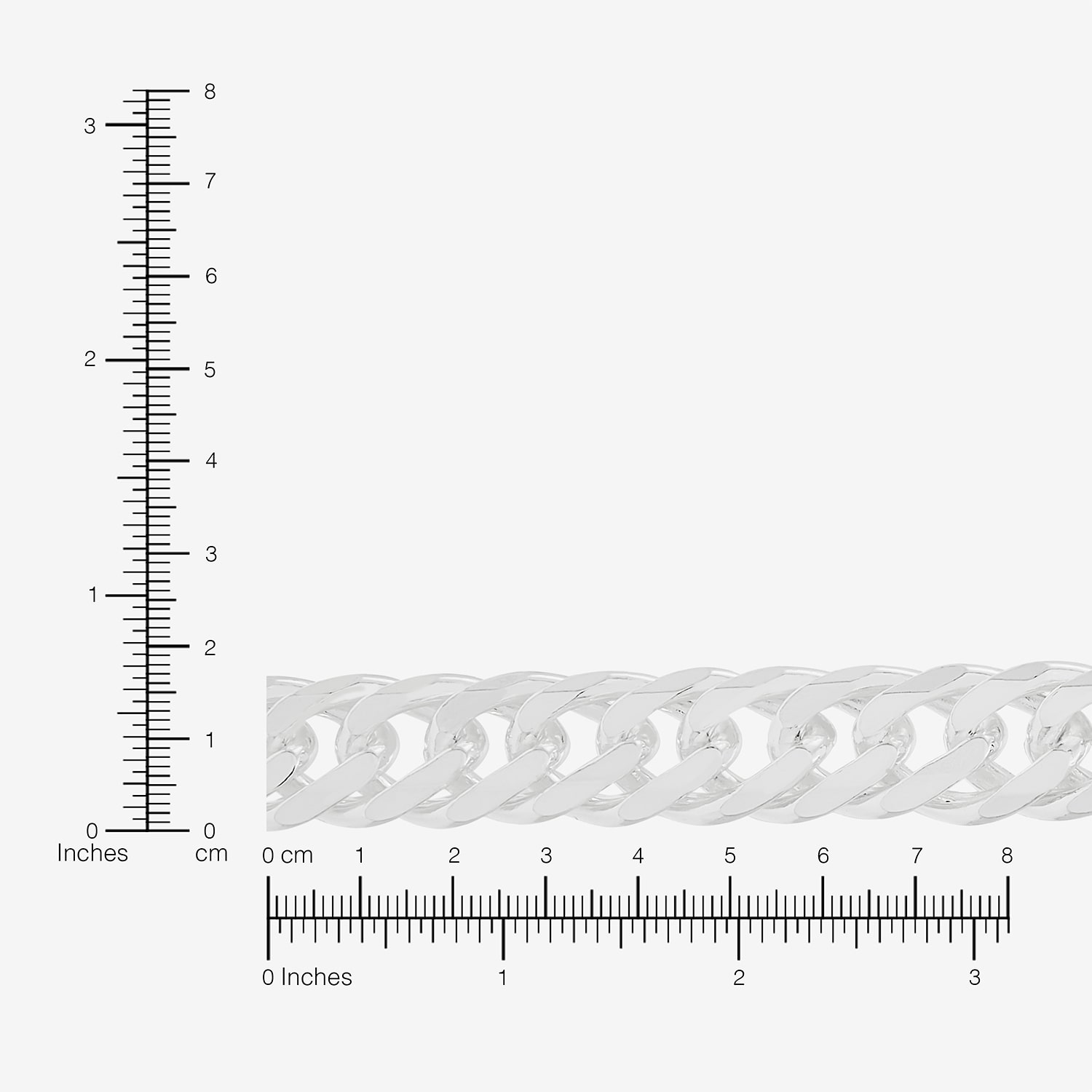 Womens Sterling Silver 18 Inch Link Chain Necklace