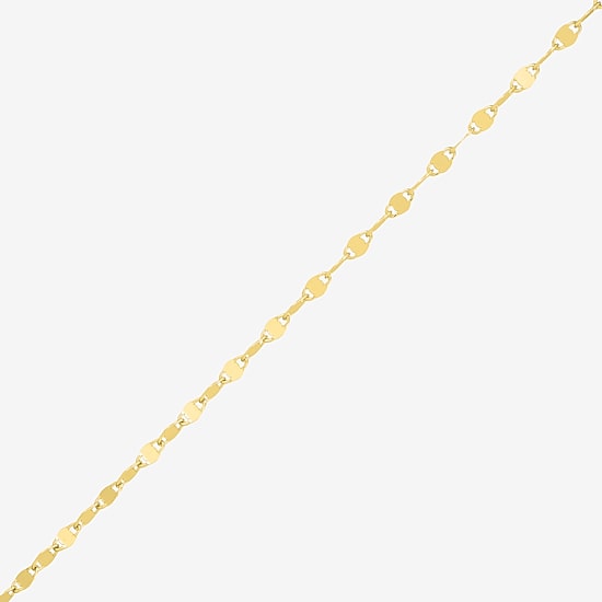 Womens 18K Gold Over Silver 24 Inch Fashion Chain Necklace
