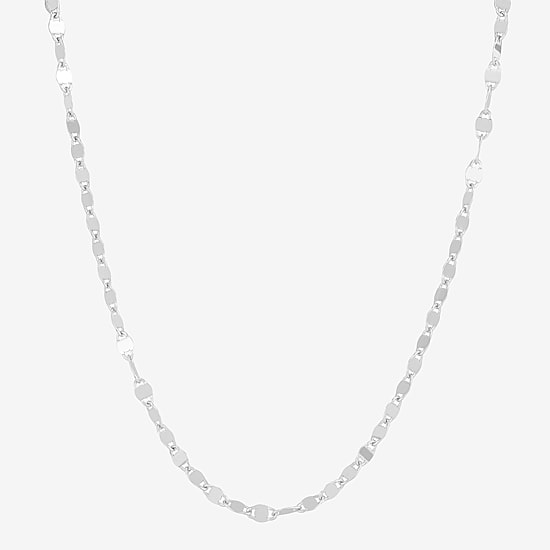 Womens Sterling Silver 16 Inch Fashion Chain Necklace