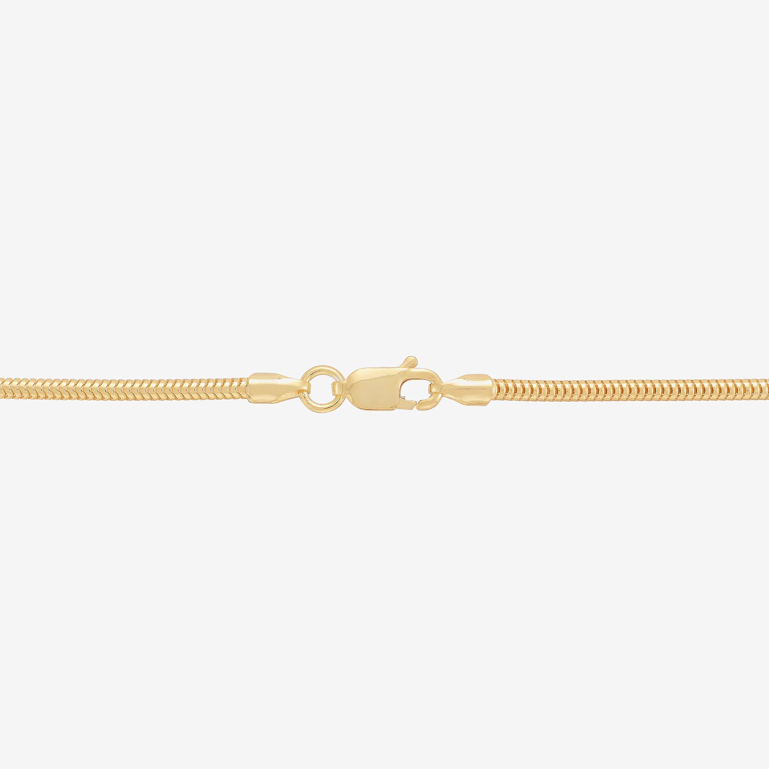 Womens 24K Gold Over Silver 16 Inch Snake Chain Necklace