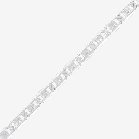 Womens Sterling Silver 16 Inch Valentino Chain Necklace