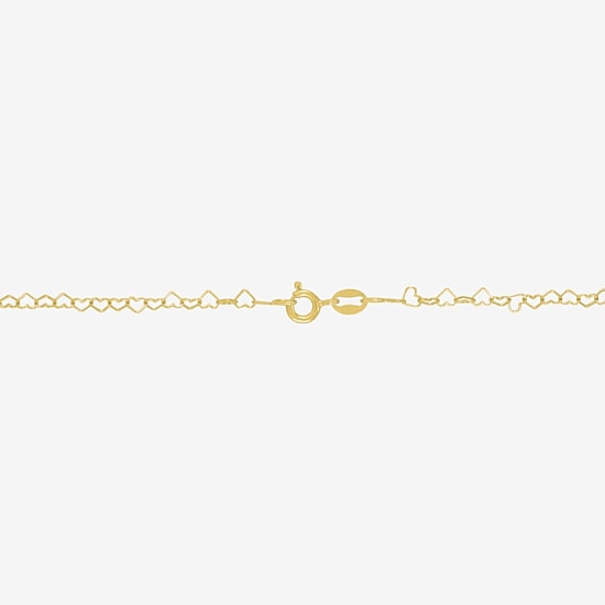 Womens 18K Gold Over Silver 16 Inch Link Chain Necklace