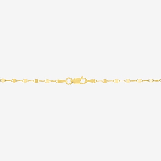 Womens 18K Gold Over Silver 16 Inch Fashion Chain Necklace