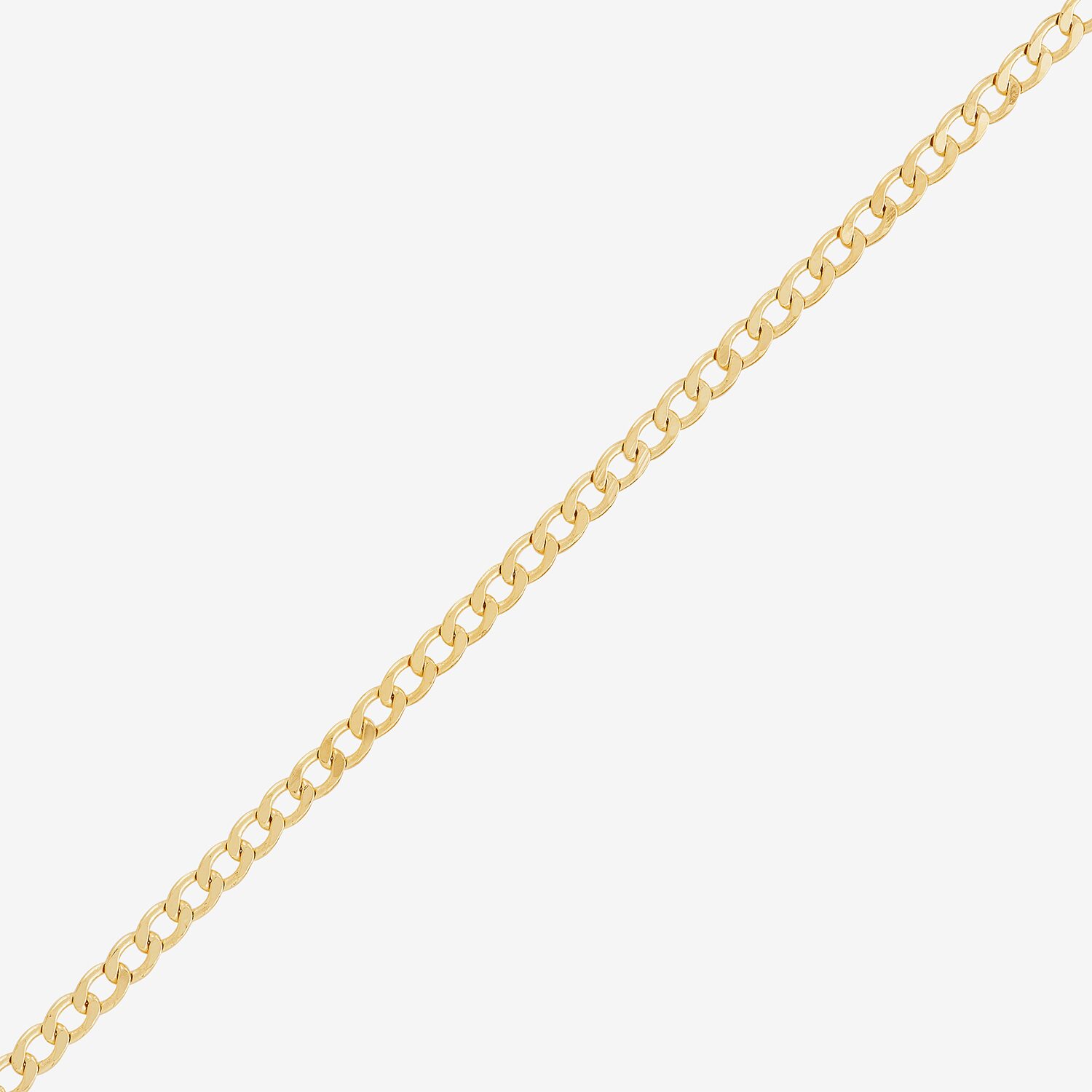 Womens 18K Gold Over Silver 16 Inch Curb Chain Necklace