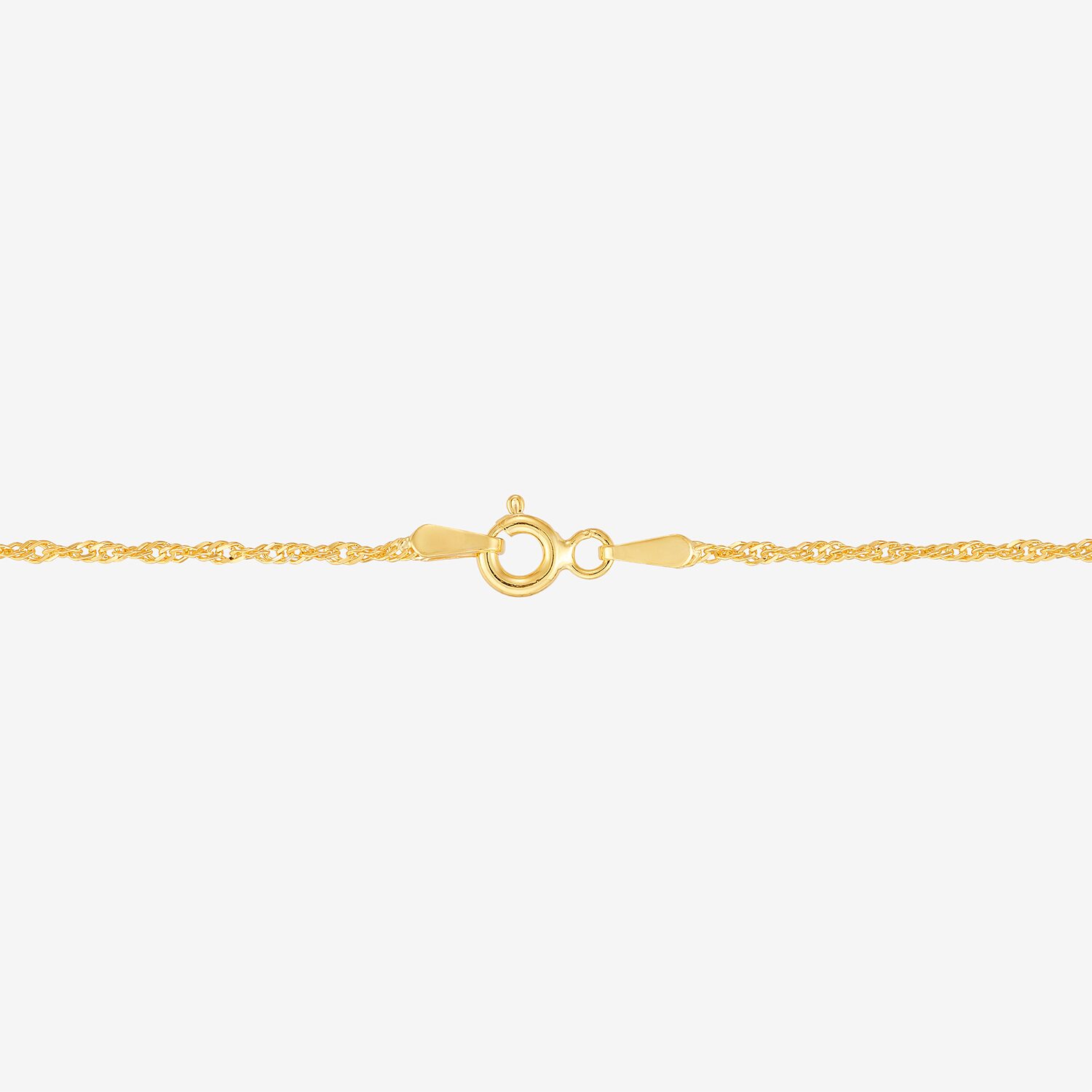 Womens 24K Gold Over Silver 16 Inch Singapore Chain Necklace
