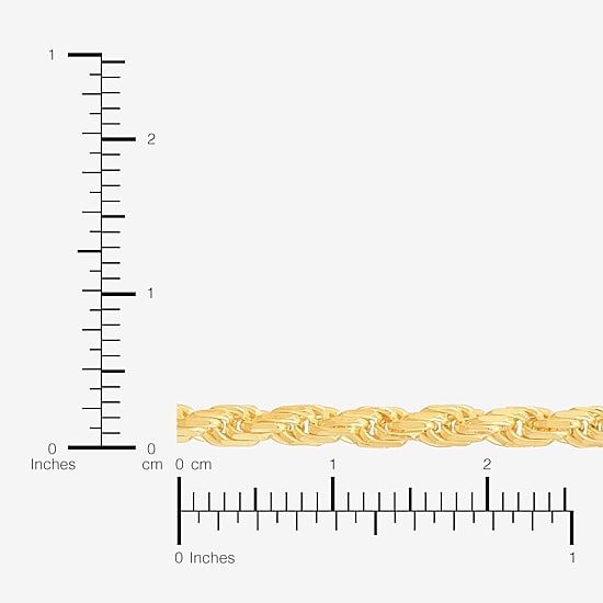 Womens 24K Gold Over Silver 24 Inch Rope Chain Necklace