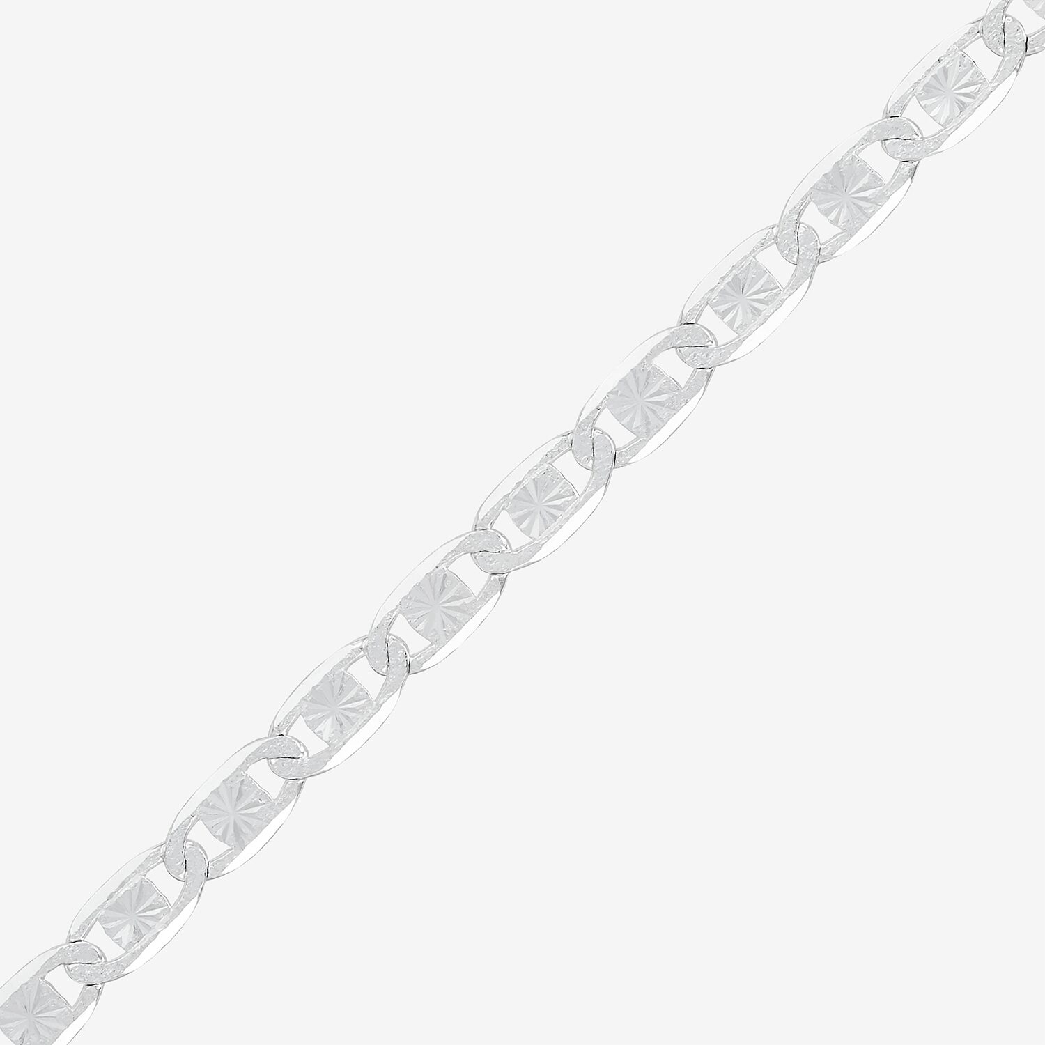 Womens Sterling Silver 24 Inch Valentino Chain Necklace