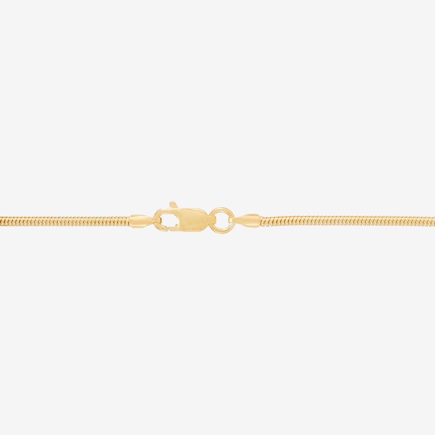 Womens 24K Gold Over Silver Inch Snake Chain Necklace