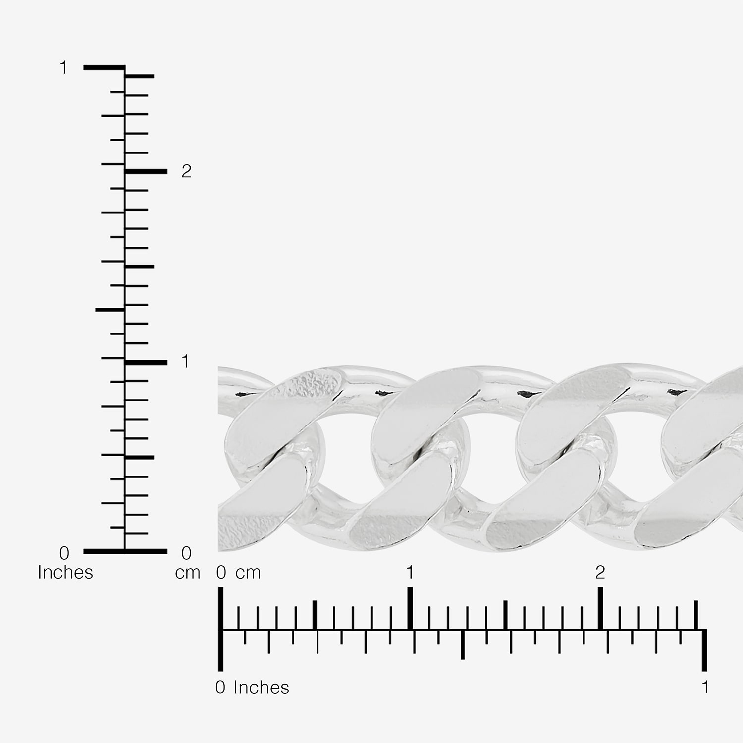 Mens Sterling Silver 18 Inch Curb Chain Necklace