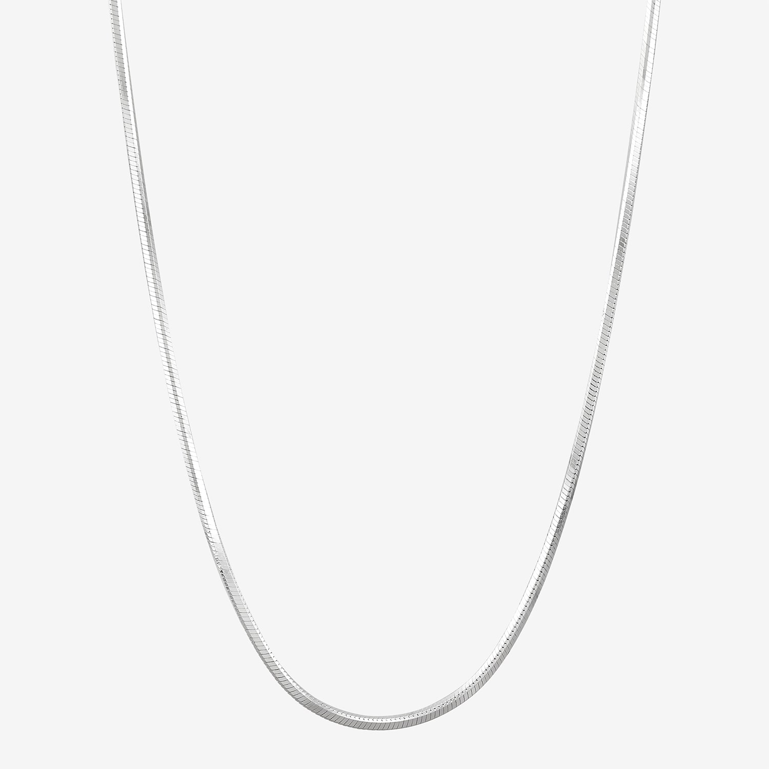 Womens Sterling Silver 16 Inch Snake Chain Necklace