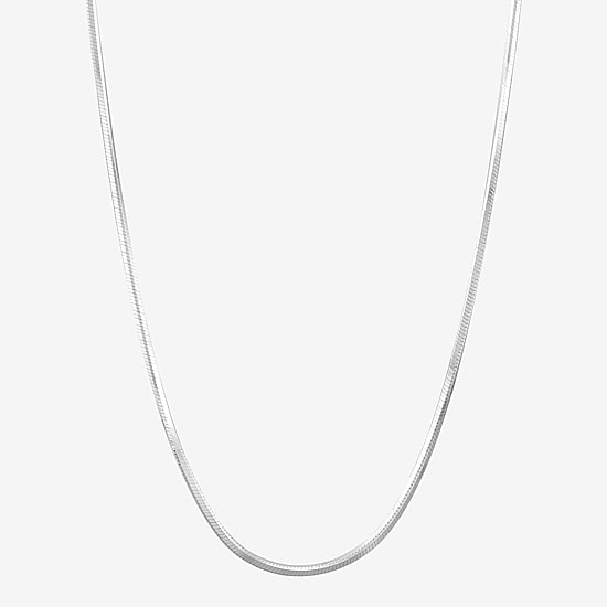 Womens Sterling Silver 16 Inch Snake Chain Necklace