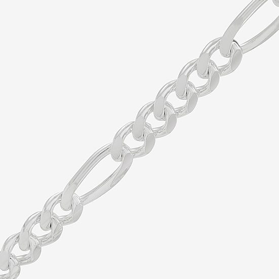 Mens Sterling Silver 18 Inch Figaro Chain Necklace