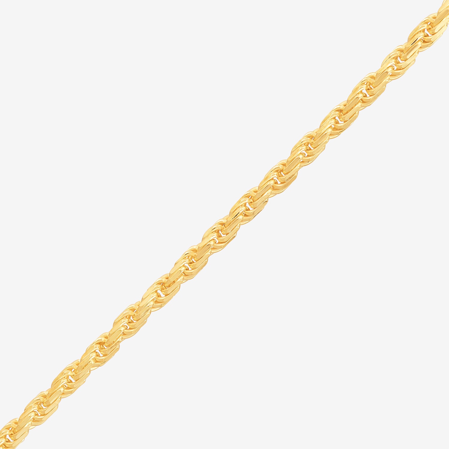 Womens 24K Gold Over Silver 16 Inch Rope Chain Necklace