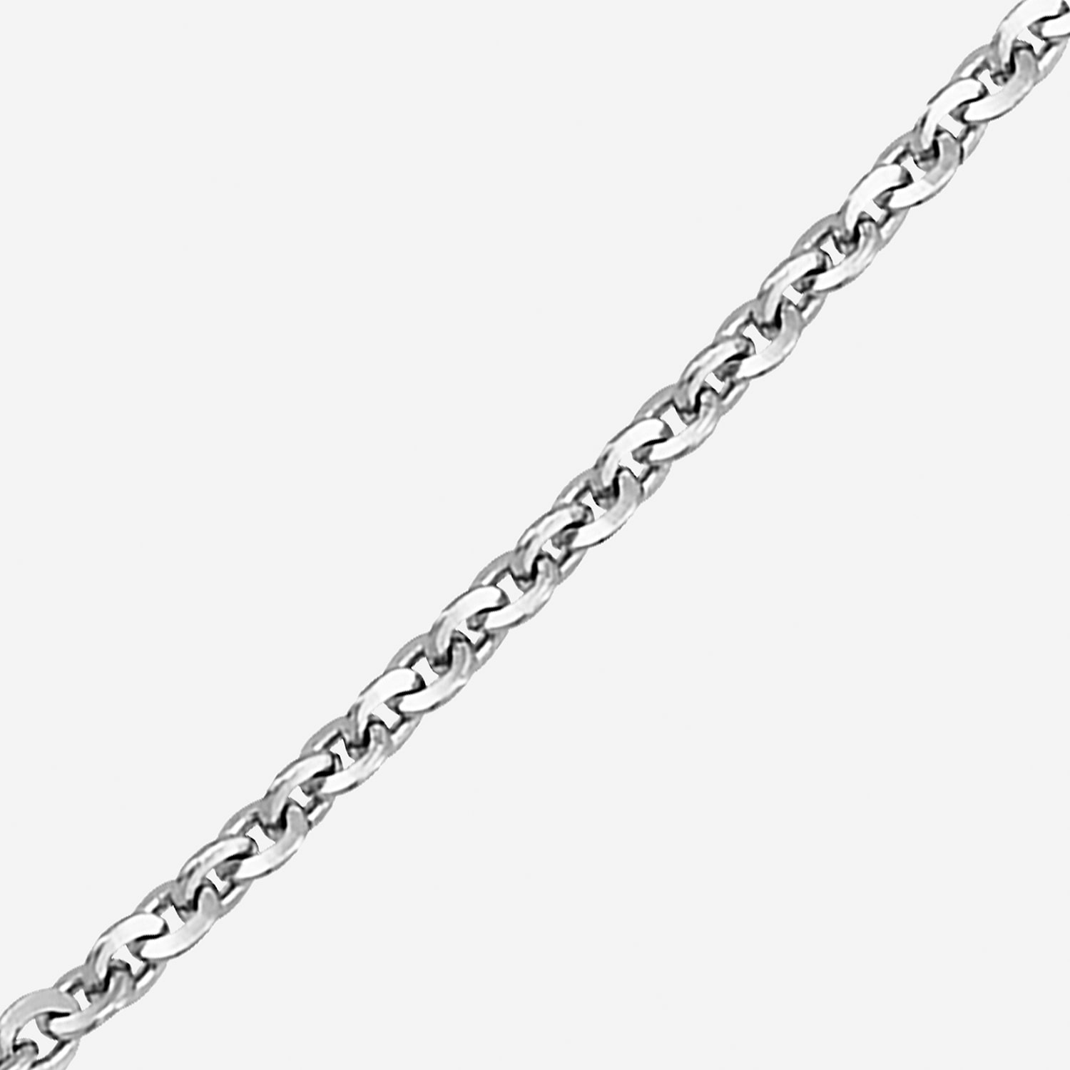 Womens Sterling Silver 24 Inch Cable Chain Necklace