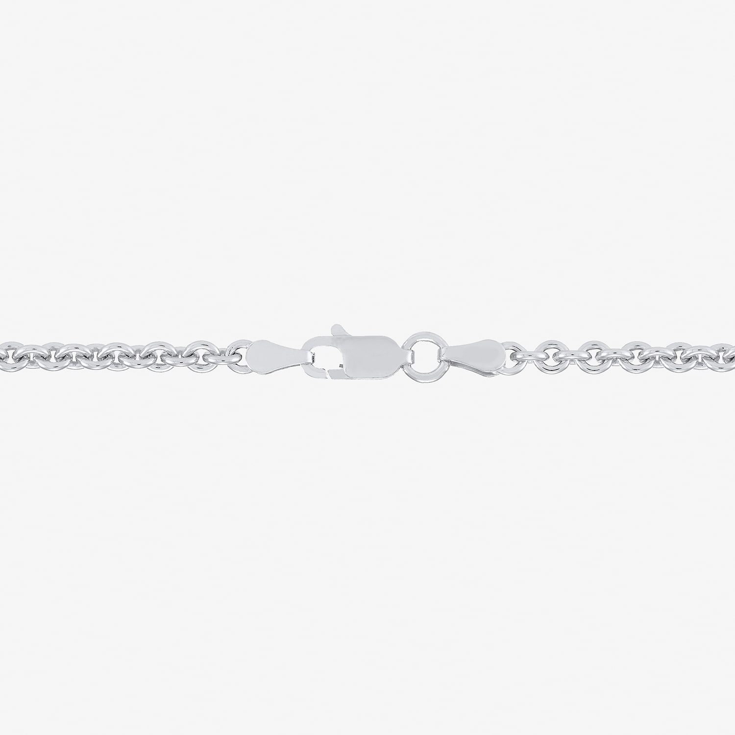 Womens Sterling Silver 24 Inch Rolo Chain Necklace