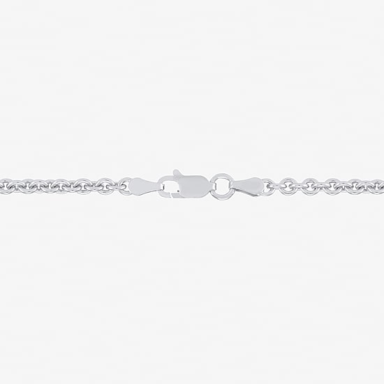 Womens Sterling Silver 24 Inch Rolo Chain Necklace